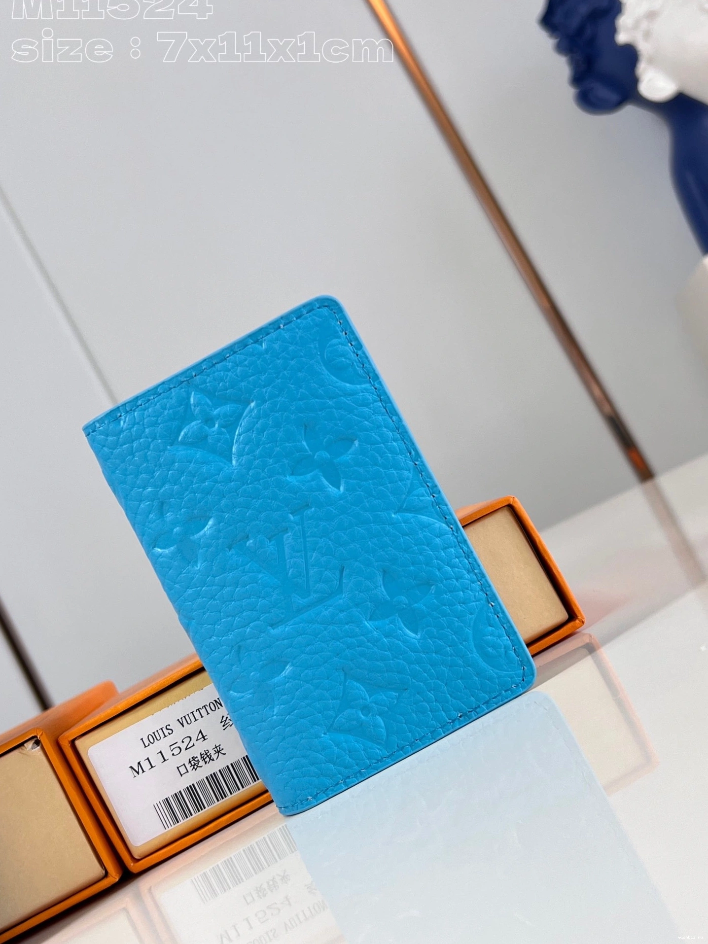 WIS cm Pocket VUITTON LOUIS Organizer-7.5*11.1*1 1113